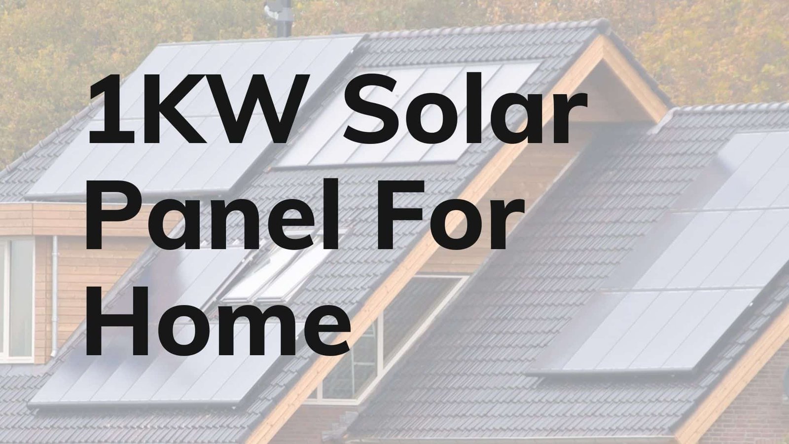 solar panel for home